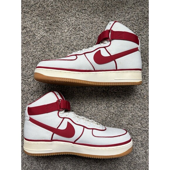 Nike Air Force 1 07 LV8 High Sail Size 16 Men's - Picture 2 of 10